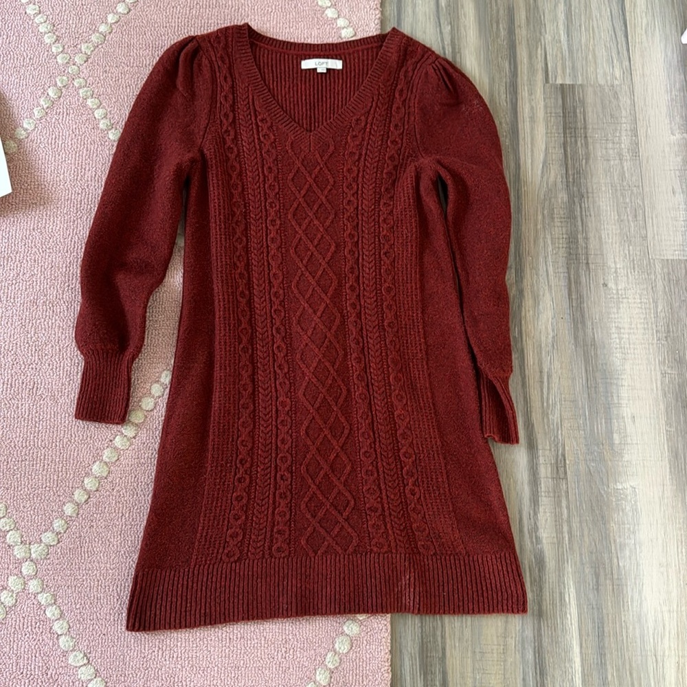 Knit sweater dress